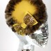 Fake Fur Winter Wedding Hat with Glitter Bow, Various Colours