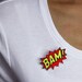 BLAMMO Comic Blast Brooch, Yellow Red