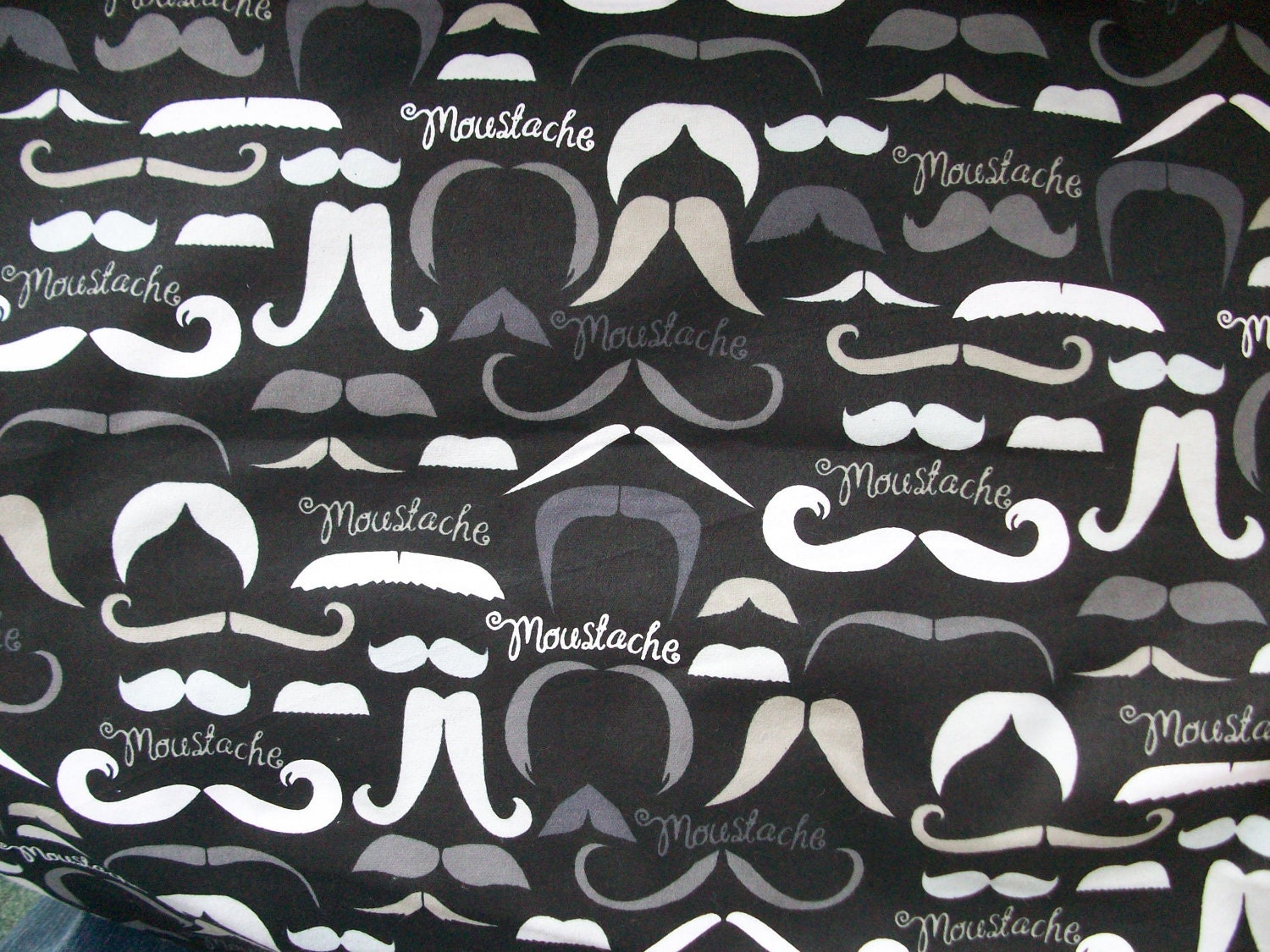 moustache fabric