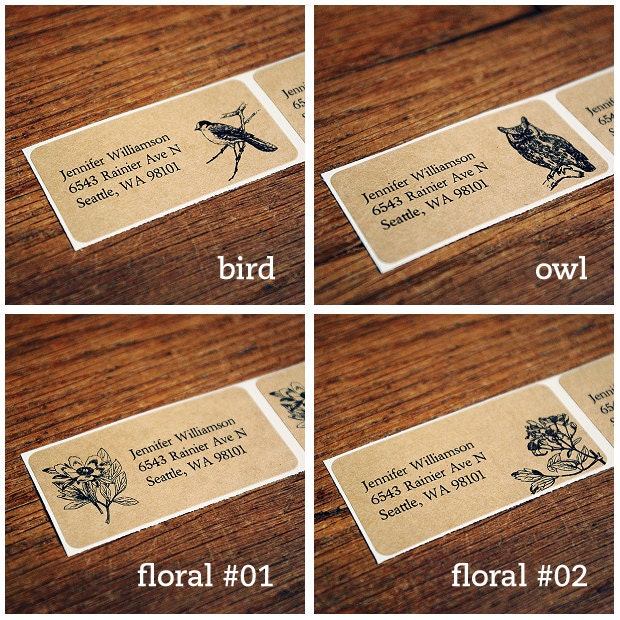 Custom Return Address Labels - Five Sheets / 120 Labels