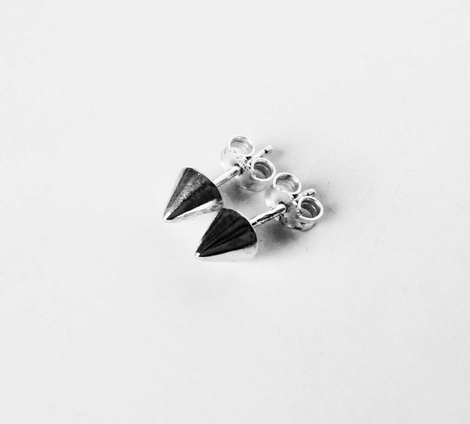sterling silver spike earring studs