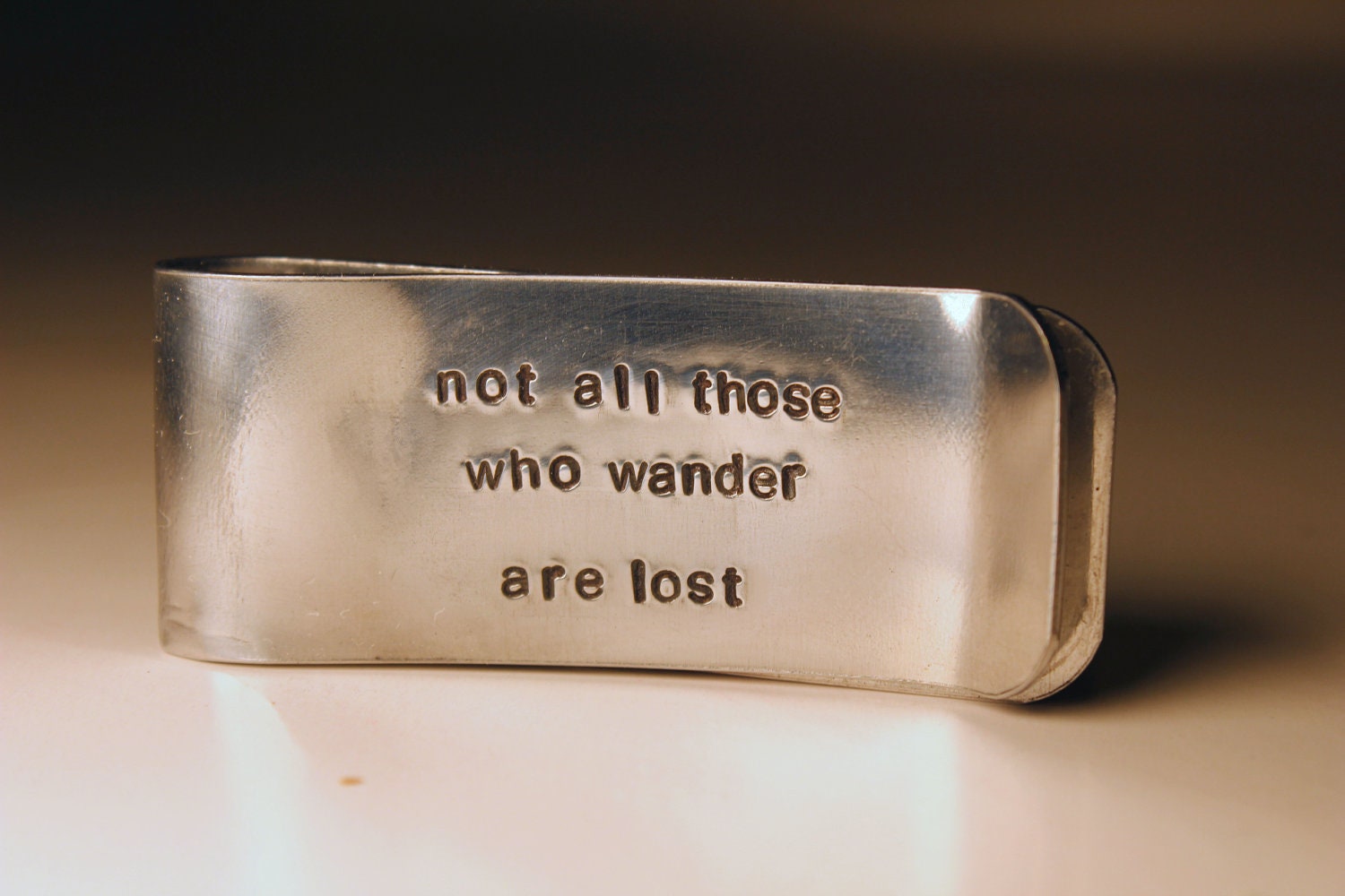 Custom Hand Stamped Money Clip
