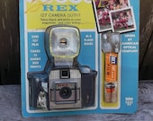 vintage 60s camera  Rex 127 Camera Outfit NIB with flash and film