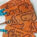 Journey luggage tag or key ring - any state or country shapes - Heart Strings keychain - travel, long distance relationship - Valentines