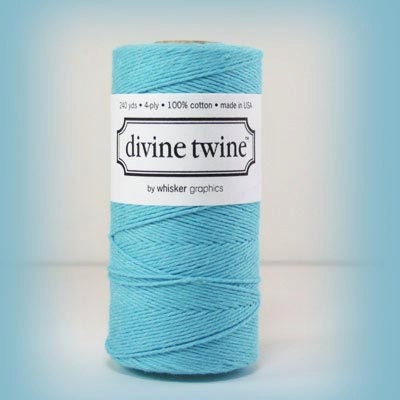 NEW- Solid BLUE Divine twine - Shipping -50 yards-bakers twine- Brand New Divine Twine -Color Blue- SALE- Shipping 1.99
