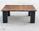Walnut / Steel Coffee Table - Custom Furniture