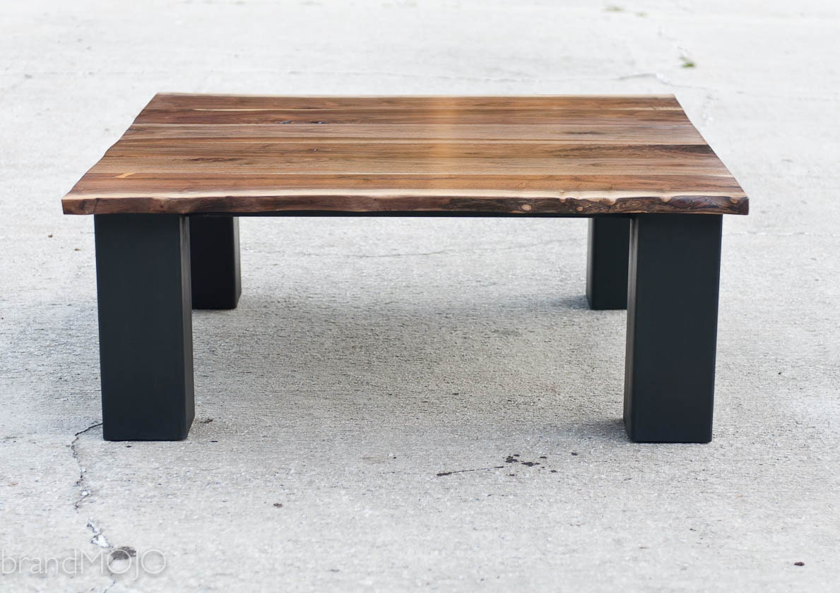 Walnut / Steel Coffee Table - Custom Furniture