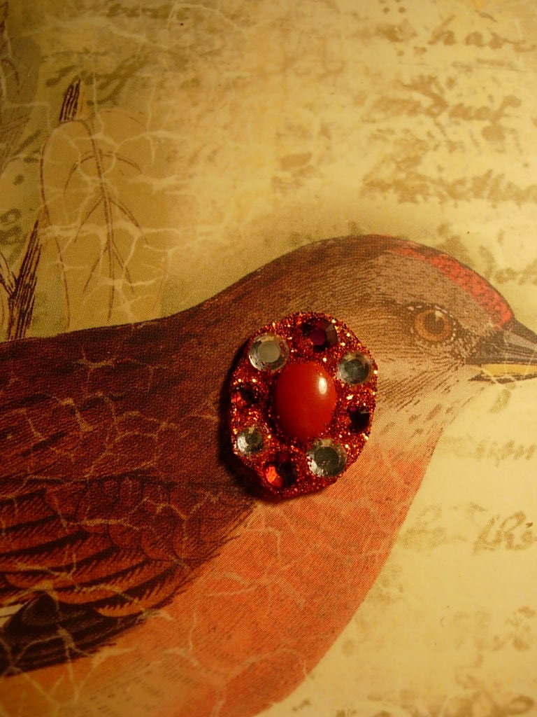 Bindi: Red Jasper & Swarovski