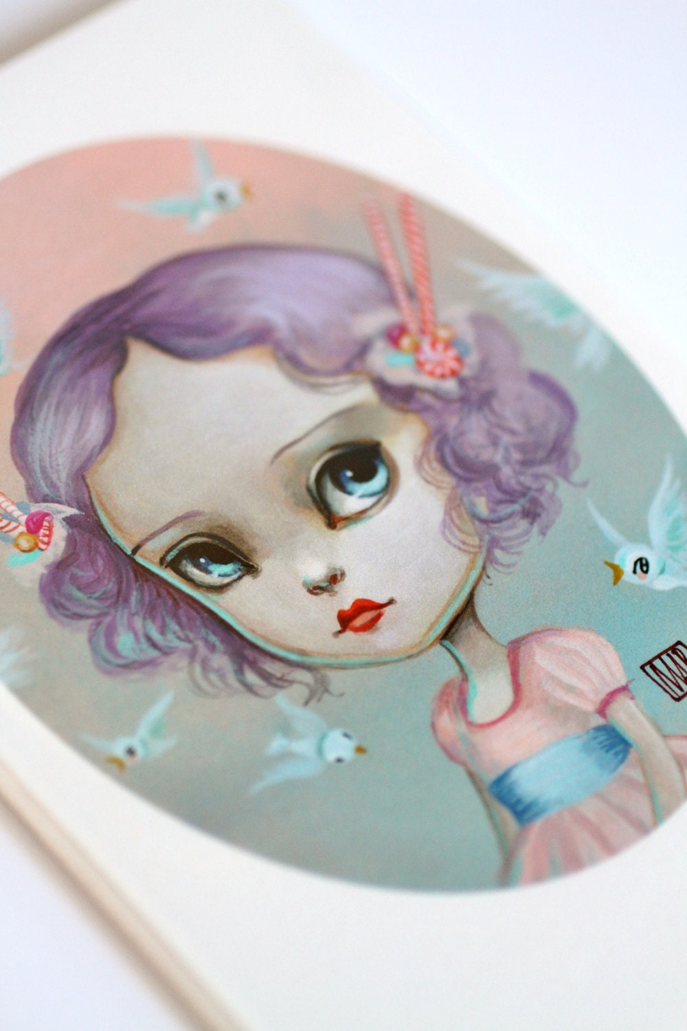 Queen Frostina - Limited Edition signed and numbered 4x6 Mini Fine Art Print -unframed