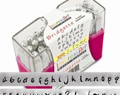 BRIDGETTE new style LOWERCASE metal jewelry stamps BONUS stamps included
