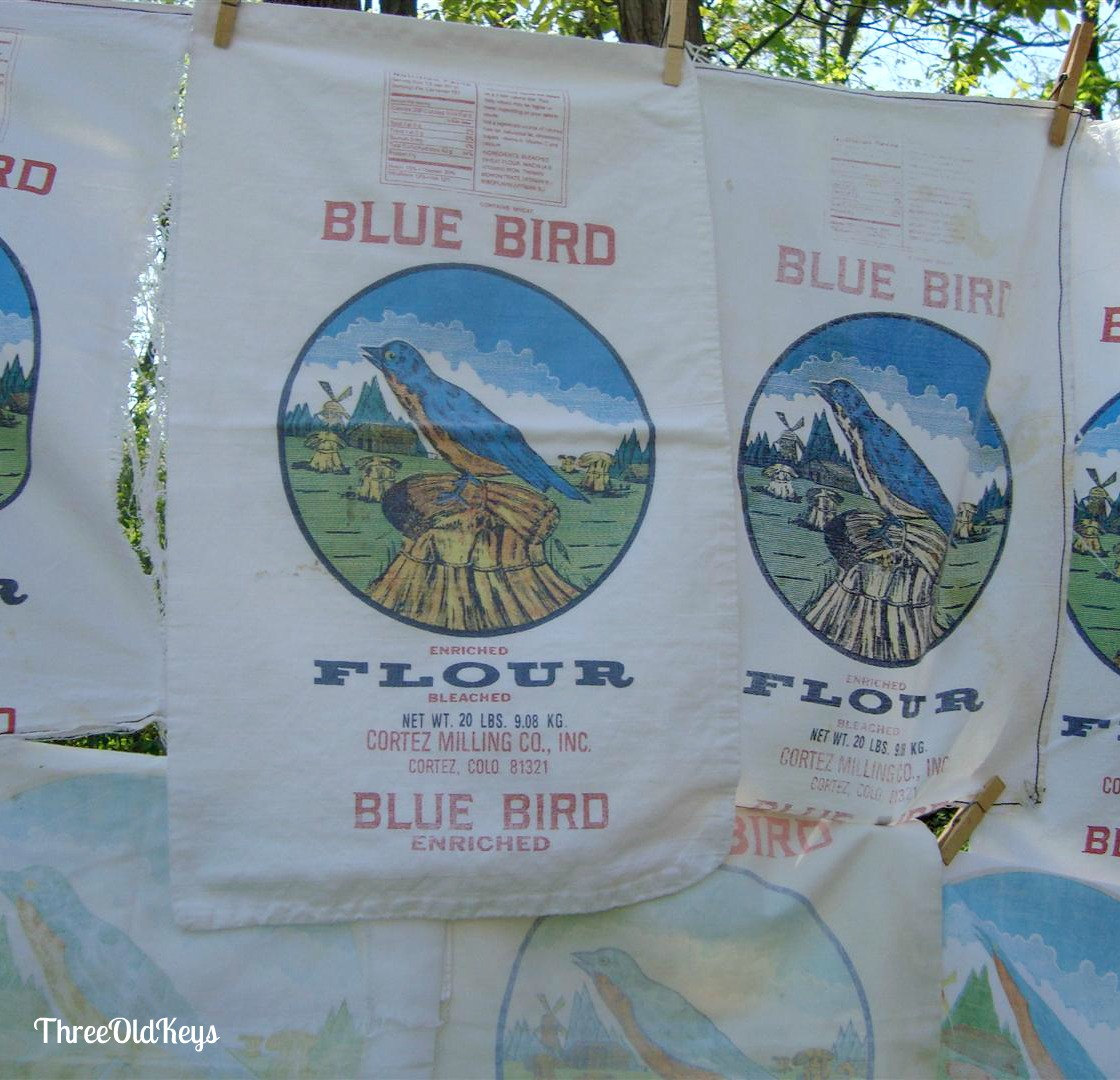 Blue Bird Flour Sacks 17 Cutters from Cortez by ThreeOldKeys