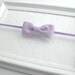 Tiny Lavender Bow Baby Headband, Preemie Headband, Baby Shower Gift,