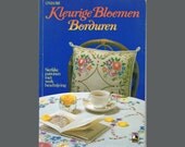 Vintage Japanese Flower Embroidery Craft Book in Dutch