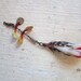 vintage fishing lure - PFLEUGER Tandem Spinner - feathers