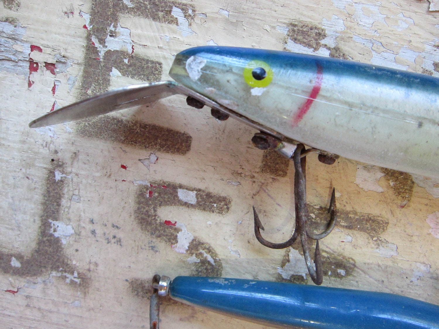 2 large vintage fishing lures - CISCO KID and Musky Cisco Kidd - vintage tackle