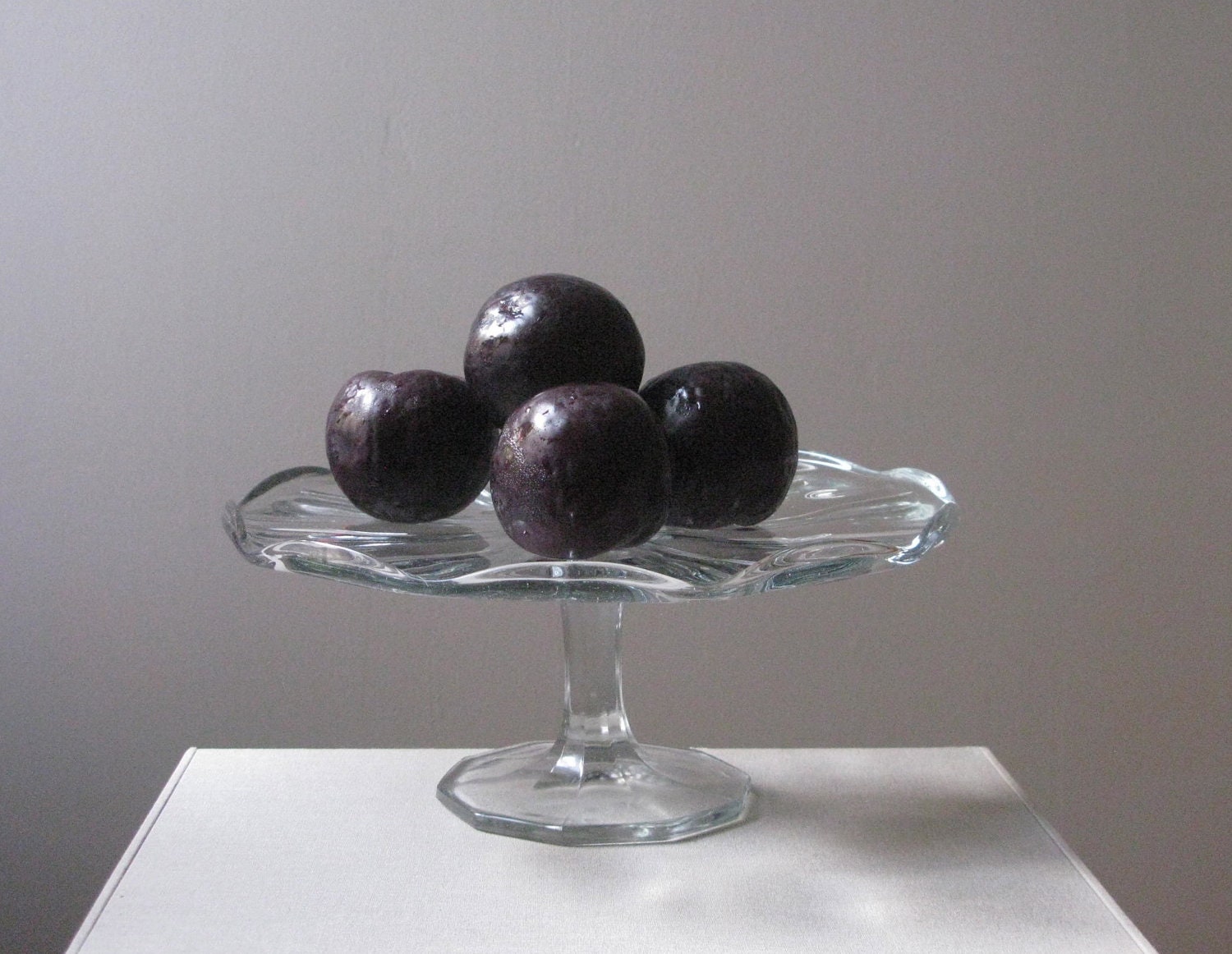 Vintage Glass Cake Stand