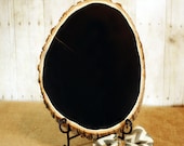 DISCOUNTED Large Rustic Wood Chalkboard, Oval Shaped