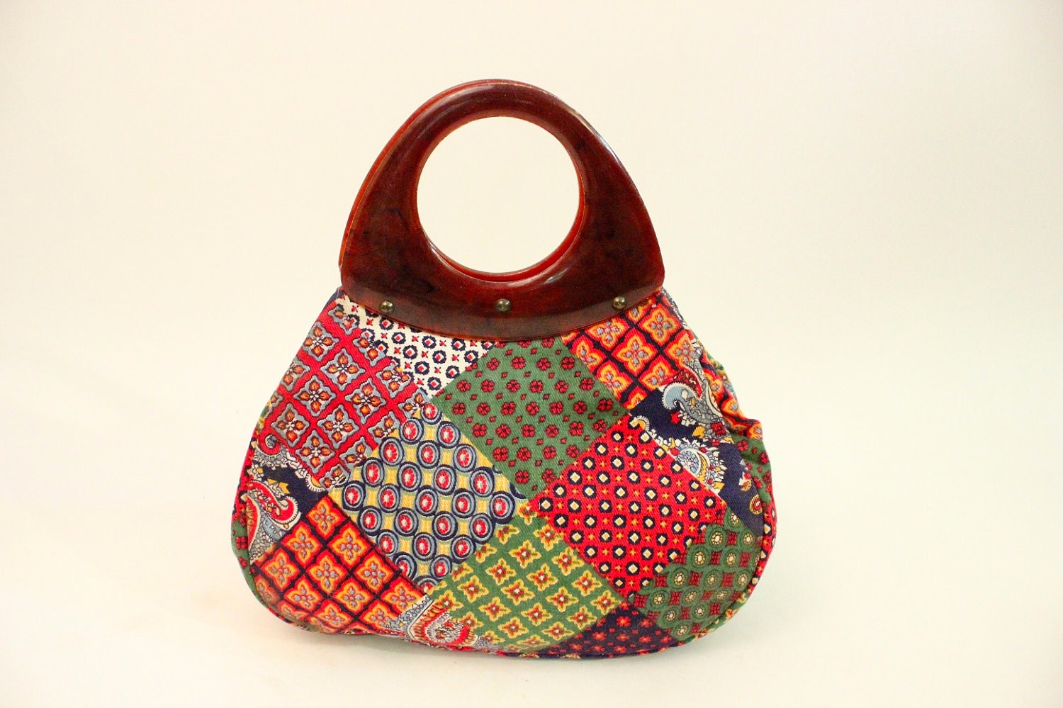 PIPPY PATCHWORK 70s Patchwork Hippie Hand Bag