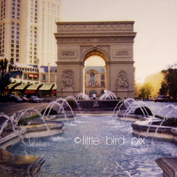 Arc de Triomphe Paris Hotel Las Vegas 5 x 5 Fine Art Polaroid Print