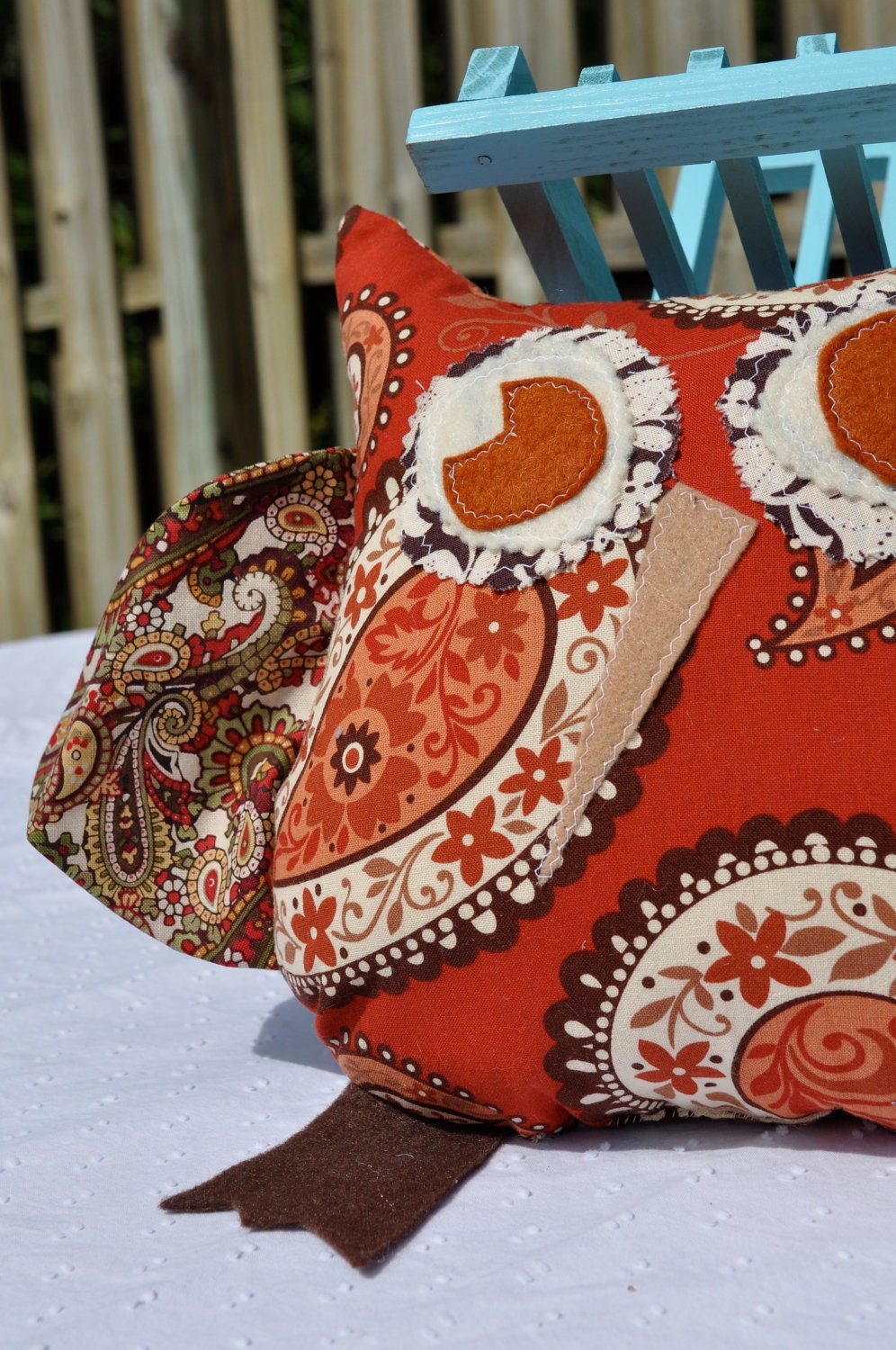 The Power of Paisley Large Owl Plush