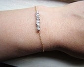 Modern Gold Silver Petals Bracelet