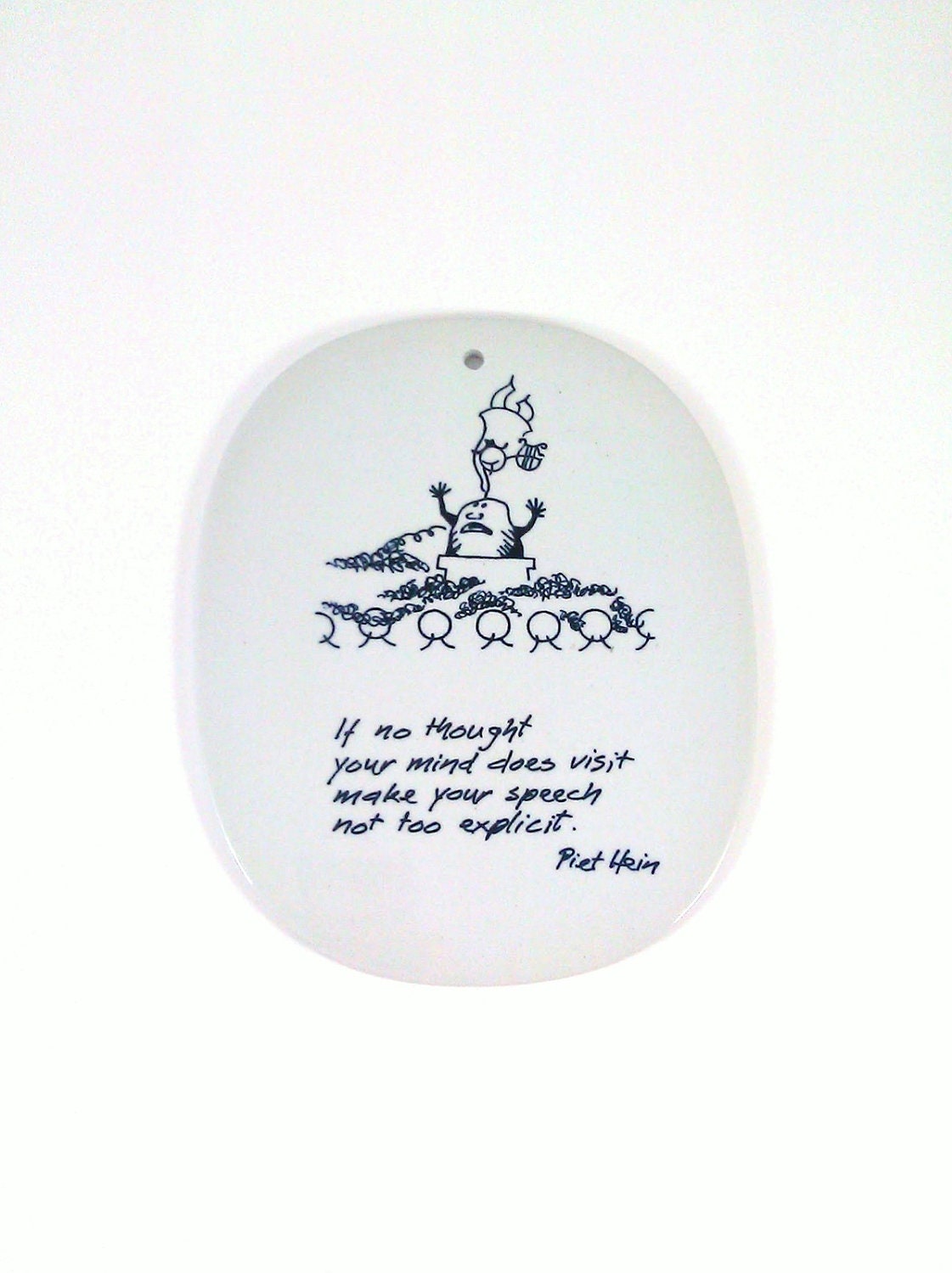 Piet Hein Plaque for Royal Copenhagen Fajance
