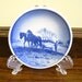 Royal Copenhagen Butter Pat, Faiance Landmanden, Wall Hanging, Butterpat, Tip Tray, Pin Dish, Blue Country Scene with Horses