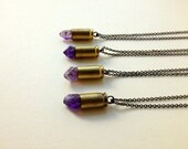 Amethyst Bullet Necklace