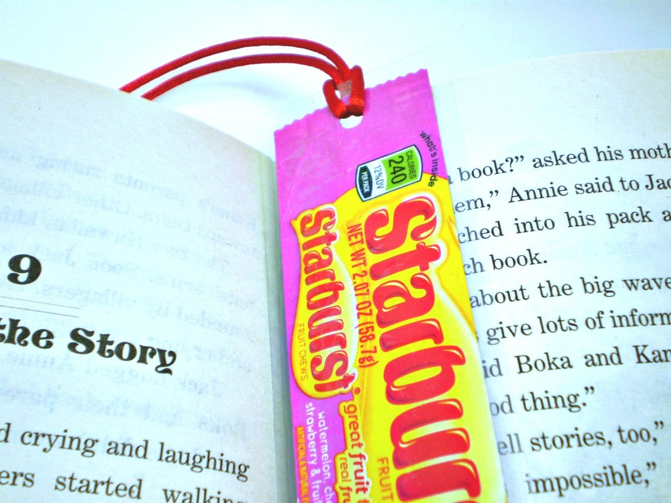 Crunch Bar Recycyled/Upcycled Candy Wrapper Bookmark