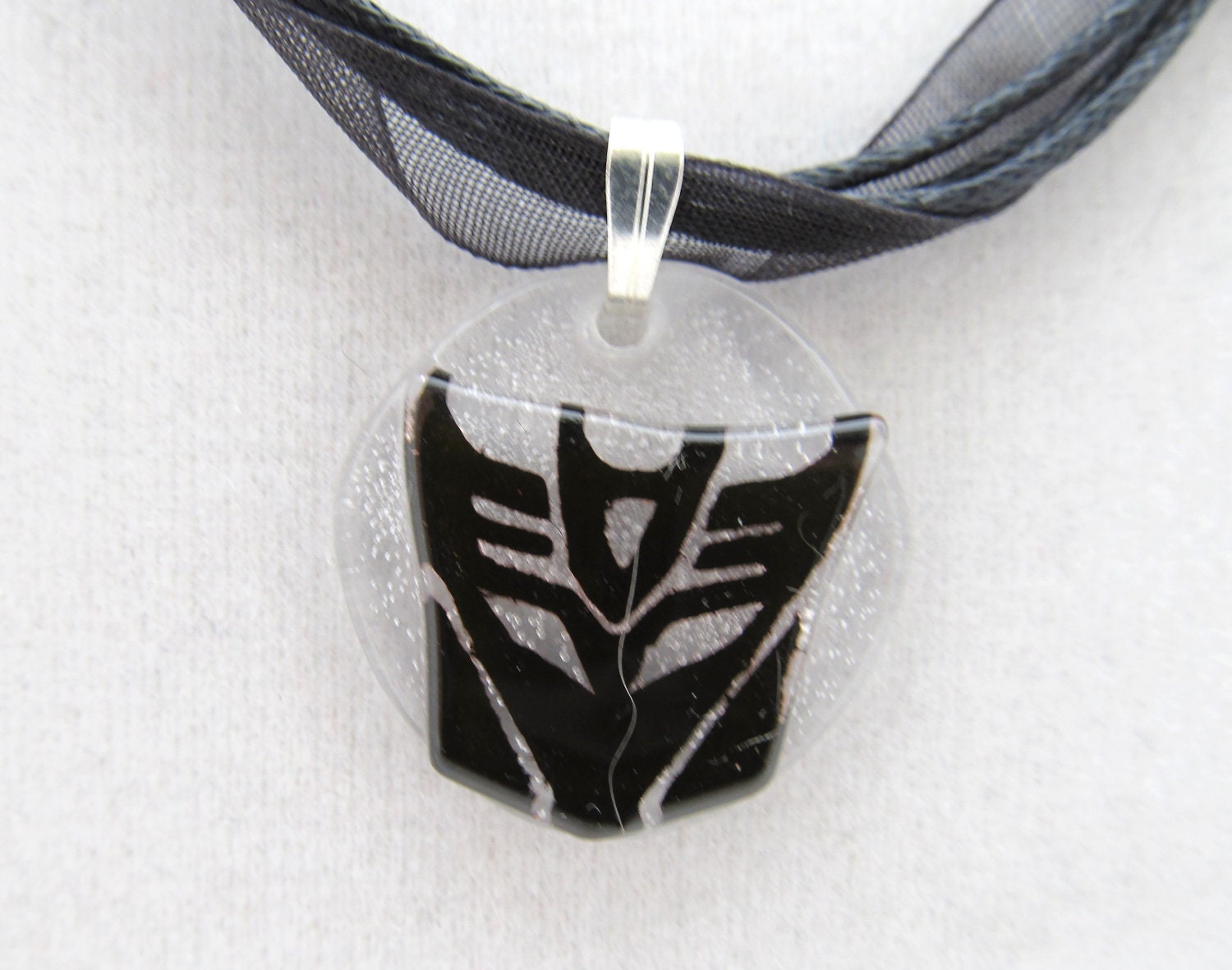 Black Lace Decepticon Necklace