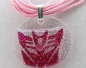 Pink Lace Decepticon Necklace