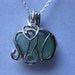 Elephant Jewelry Necklace, Sea glass Seafoam  Sea Glass jewelry Elephant seaglass locket necklace
