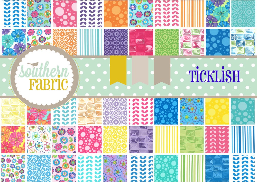 Ticklish  by Me and My Sister  Layer Cake for Moda Fabric Squares