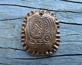 Ancient Mayan Glyph Talisman - LARGE Handmade Bronze Pendant