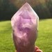 Phantom Amethyst Purple Quartz Crystal Point