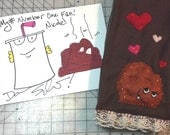 Meatwad in Love Fleece and Felt Scarf
