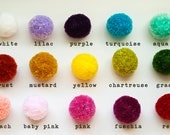 Yarn Pom Poms (your choice of 12)