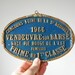 vintage french award plaque cattle metal plaque 1966
