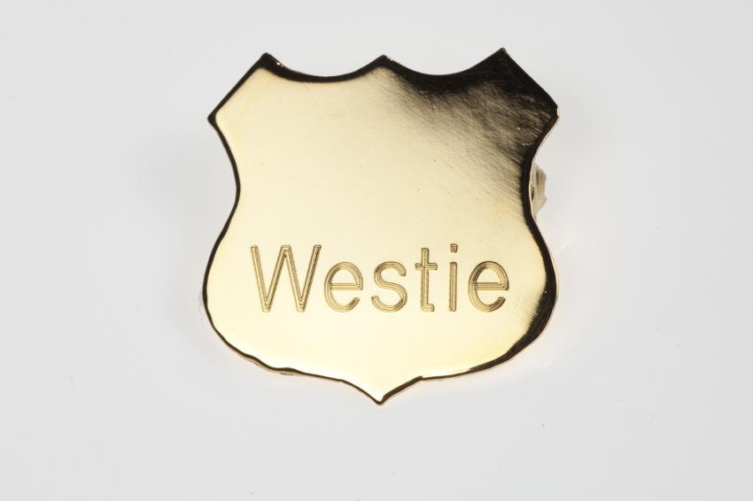 Brass Badge of Honor - Westie