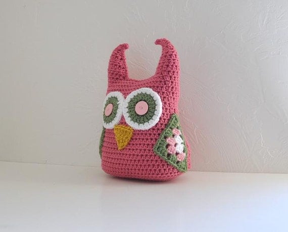 Hootie the Owl Plushie  Nursery Decor Made to Match Owl Blankets
