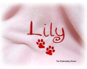 Dog Blanket -  Personalized Paw Prints