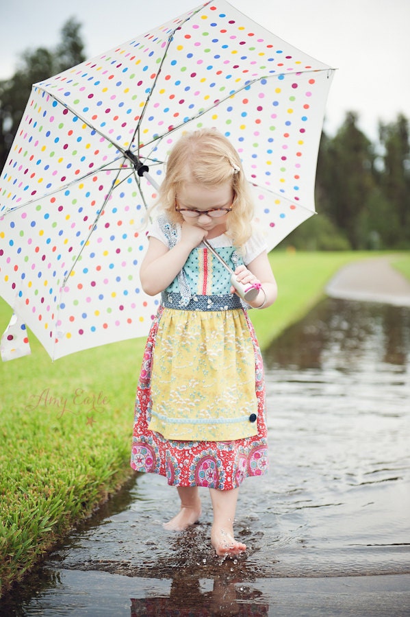 Girls Spring Dress - Skylar Knot Dress - Sizes 12MO-8