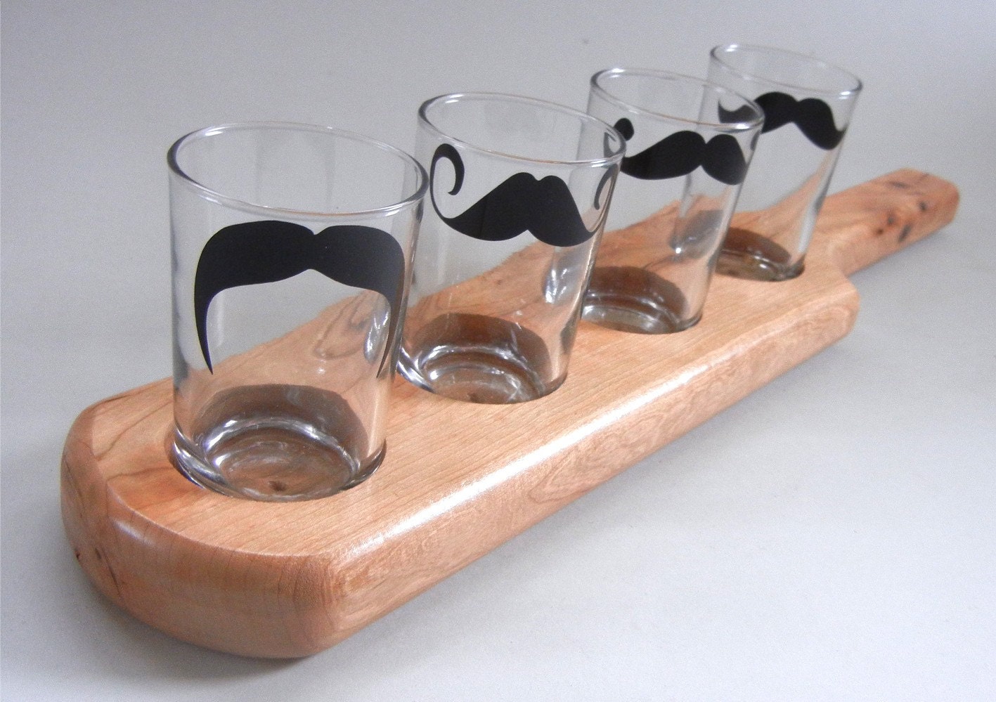 beer taster paddle cherry wood