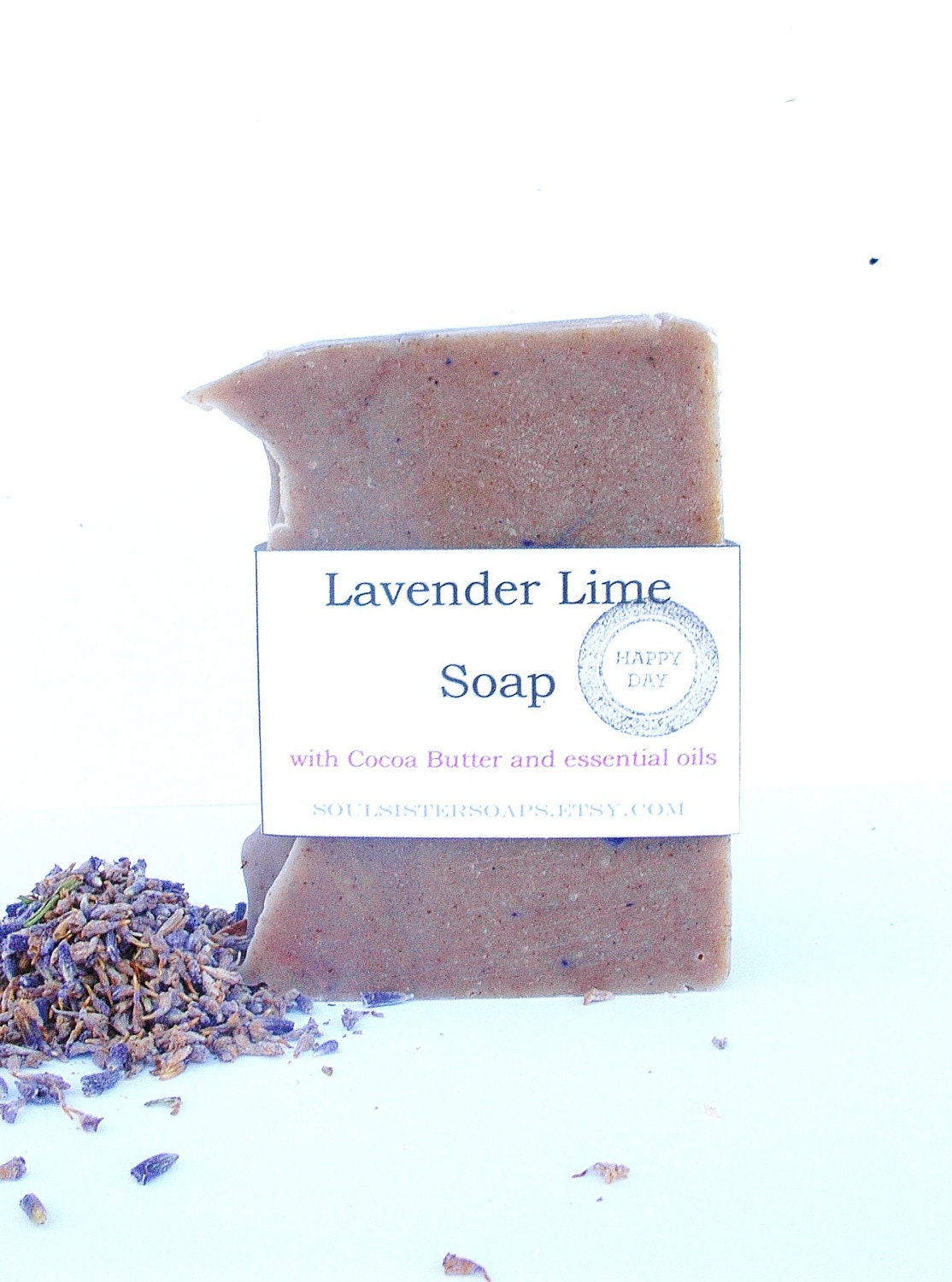 Lavender Lime Soap - Handcrafted All Natural Soap - Vegan - Relaxing- Eco Friendly