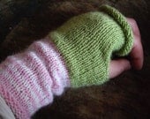 Love mittens - fingerless - handknitted with lots of love