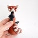 Red Panda Sculpture - Firefox Figurine by Bonjour Poupette