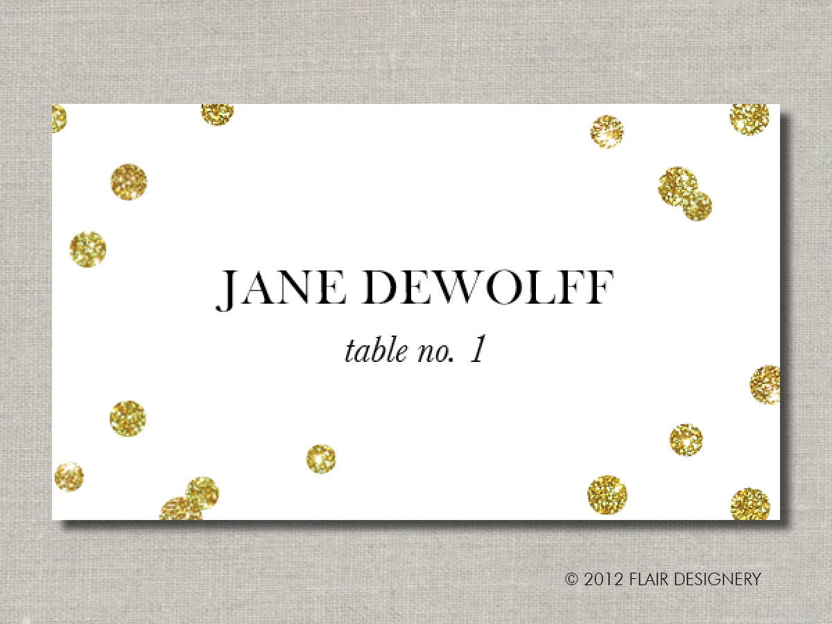 Glitz and Glam Place Cards - Set of 50 - for Weddings, Parties, Events and more by Flair Designery Il_170x135