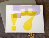 Woodtype Letterpress Card