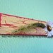 Earring holder - Daisy and Grass - Red & Yellow