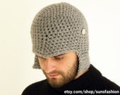 hat Crochet Slouch  Mens Convertible Helmet Hat Handmade Winter Men Snowboard Ski Beanie Hat unisex
